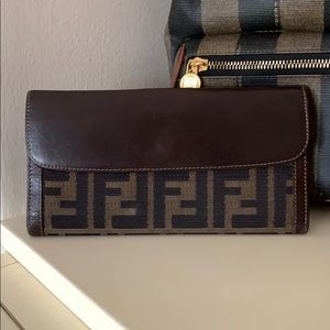 Zucca monogram FENDI wallet FF